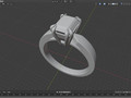 Помолвочное кольцо с бриллиантом Radiant Shape CAD Design CC118 115532
