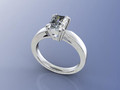 Помолвочное кольцо с бриллиантом Radiant Shape CAD Design CC118 115532