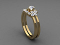 Винтажный свадебный комплект Ring 01 139792