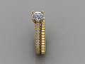 GC GOLD Y313- Кольцо с бриллиантовым золотым кольцом 116499
