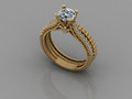 GC GOLD Y313- Кольцо с бриллиантовым золотым кольцом 116499