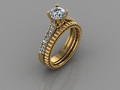 GC GOLD Y313- Кольцо с бриллиантовым золотым кольцом 116499