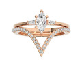Женское кольцо с пасьянсом m stl визуализация детали 141078