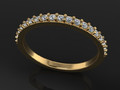 Набор помолвочных колец Diamond Halo с ремешком 6 мм 115516