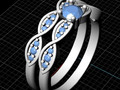 53 Band ring  print model 114237