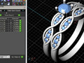 53 Band ring  print model 114237