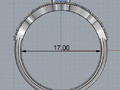 54 Band ring  print model 114238