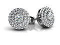 Серьги Double Halo 124933