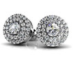 Серьги Double Halo 124933