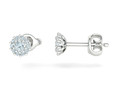 Серьги-гвоздики Круглые женские серьги с камнем 3мм model 139272