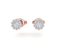 Серьги-гвоздики Круглые женские серьги с камнем 3мм model 139272