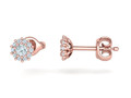 Серьги-гвоздики Круглые женские серьги с камнем 3мм model 139272
