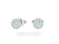 Серьги-гвоздики Круглые женские серьги с камнем 3мм model 139272