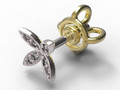 Серьги Ear Stud gold 779