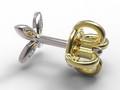 Серьги Ear Stud gold 779