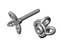 Серьги Ear Stud gold 779