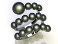 Трехрядное жемчужное кольцо 103684