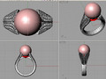 Кольцо с жемчугом anello perla thai AP11 138504
