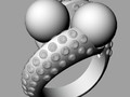 Кольцо с жемчужными бриллиантами anello con perla thaiti diamanti AP27 138516