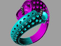 Кольцо с жемчужными бриллиантами anello con perla thaiti diamanti AP27 138516