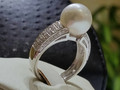 Кольцо с жемчужными бриллиантами anello co perla thaiti diamanti AP15 138517