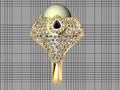 Perl Ring Diamonds на боковой 55885