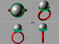 Кольцо perl anello perla thai AP04 138146