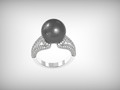 кольцо с жемчугом Mikimoto 3д 3д 176568