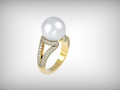 кольцо с жемчугом Mikimoto 3д 3д 176568