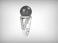 кольцо с жемчугом Mikimoto 3д 3д 176568
