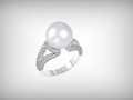 кольцо с жемчугом Mikimoto 3д 3д 176568