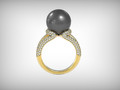 кольцо с жемчугом Mikimoto 3д 3д 176568