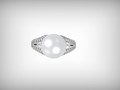 кольцо с жемчугом Mikimoto 3д 3д 176568