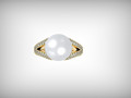 кольцо с жемчугом Mikimoto 3д 3д 176568