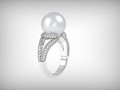 кольцо с жемчугом Mikimoto 3д 3д 176568