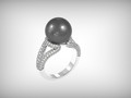 кольцо с жемчугом Mikimoto 3д 3д 176568
