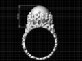 Кольцо Coral Black Pearl 44533
