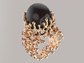 Кольцо Coral Black Pearl 44533