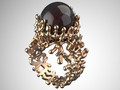 Кольцо Coral Black Pearl 44533