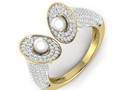 Женское жемчужное кольцо m визуализирует детали 62197