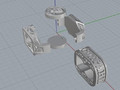 мужская цепочка и браслет 3D 141867