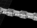 мужская цепочка и браслет 3D 141867