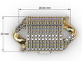 18 ММ КУБИНСКАЯ С ШИПАМИ ДЛЯ ВАШЕГО БРАСЛЕТА ИЛИ ОЖЕРЕЛЬЯ 3D 162388