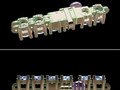 Бриллиантовый теннисный браслет 3MM Link 3D 105815