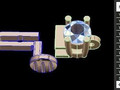 Бриллиантовый теннисный браслет 3MM Link 3D 105815