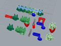 Бриллиантовый теннисный браслет 3MM Link 3D 105815