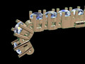 Бриллиантовый теннисный браслет 3MM Link 3D 105815