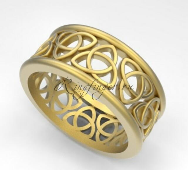 Кельтские свадебные кольца с классическим узором