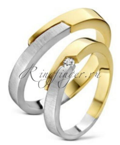 Парные кольца для свадьбы 
